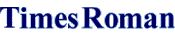 Times Roman